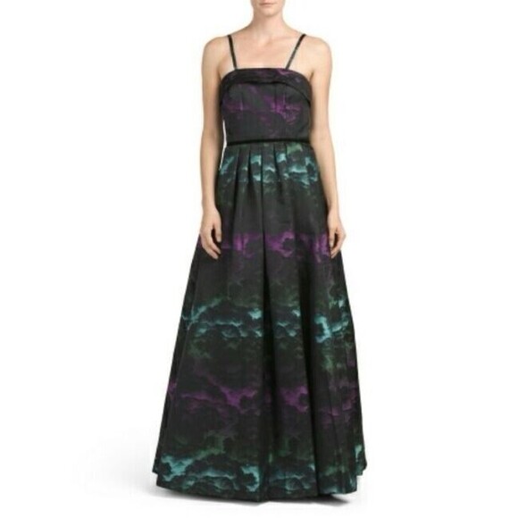 Pamella Roland Cloud Jacquard Ombré Dress Gown NWT Sz 6 - Picture 3 of 14